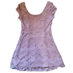 Charlotte Russe Dusty Pink Lace Dress
